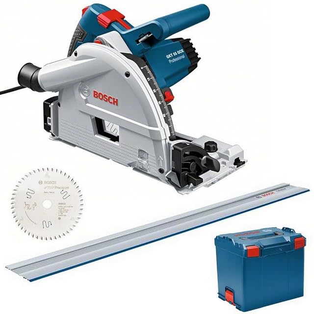 Scie plongeante Bosch Professional GKT 55 GCE avec rail de guidage FSN 1400, photographie produit