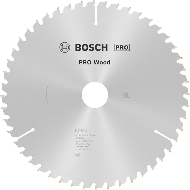 Lame de scie circulaire Bosch Optiline Wood 216 mm, photographie du produit