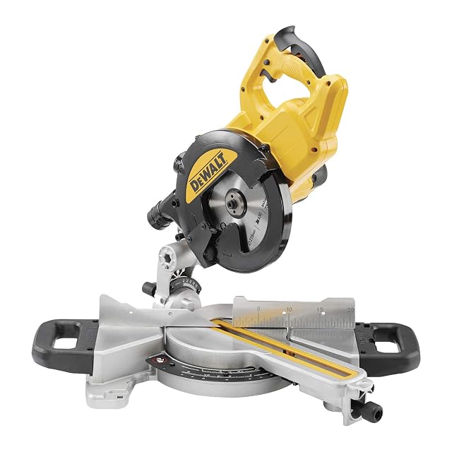 Scie à onglet radiale DeWalt DWS774, photographie produit