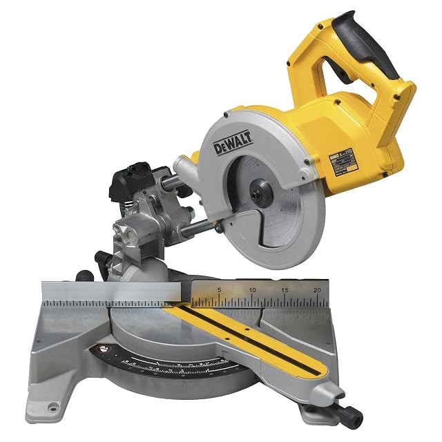 Scie à onglet radiale DeWalt DWS777, photographie produit