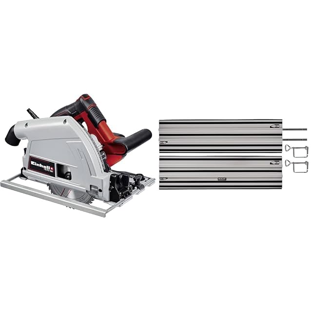 Scie plongeante Einhell TE-PS 165 avec rail de guidage, photographie produit