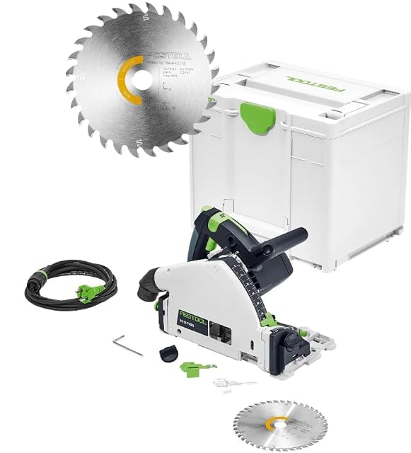 Scie plongeante Festool TS 55 F-Plus dans son Systainer, photographie produit