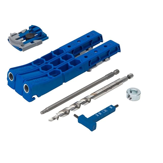 Gabarit à vis de poche Kreg Pocket-Hole Jig 320 avec mèche, adaptateur de serrage et coffret, photographie produit