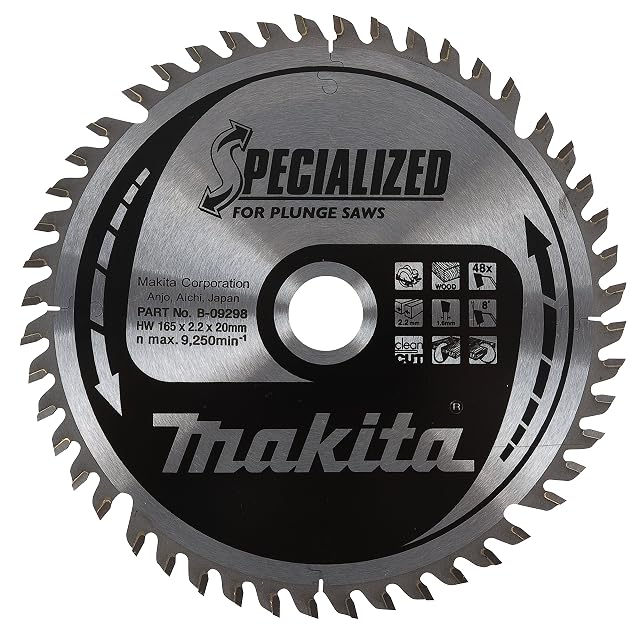 Lame de scie circulaire Makita 165 mm à 48 dents, photographie du produit