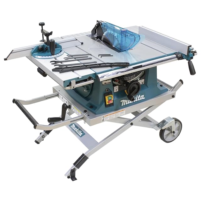 Scie sur table Makita MLT100NX1 avec piètement, photographie du produit