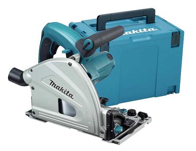 Scie plongeante Makita SP6000J dans son coffret Makpac, photographie du produit