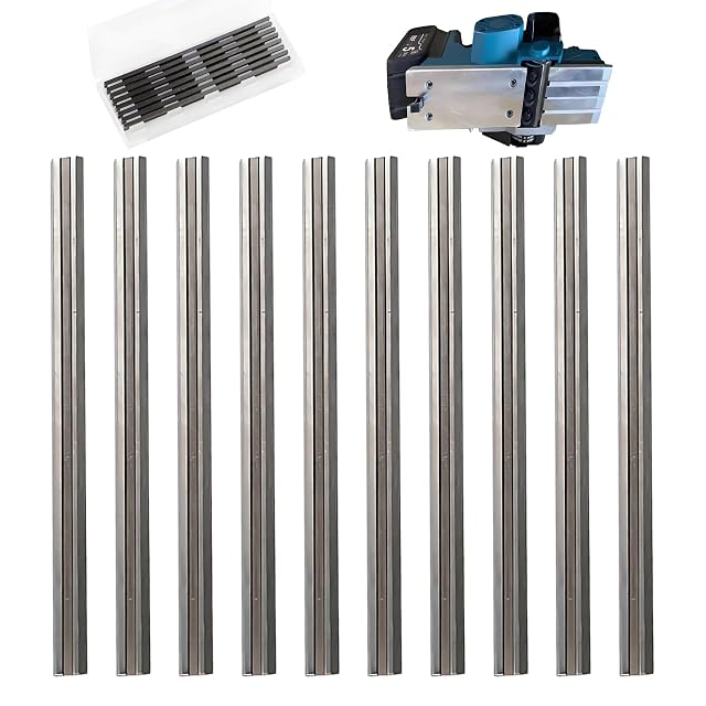 Dix fers HSS pour rabot électrique portatif, photographie du produit