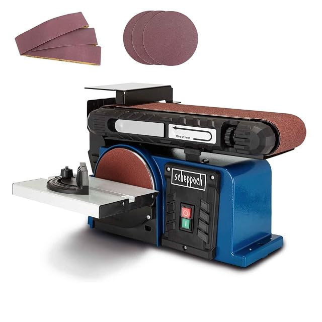 Ponceuse à bande et à disque Scheppach BTS900, photographie du produit